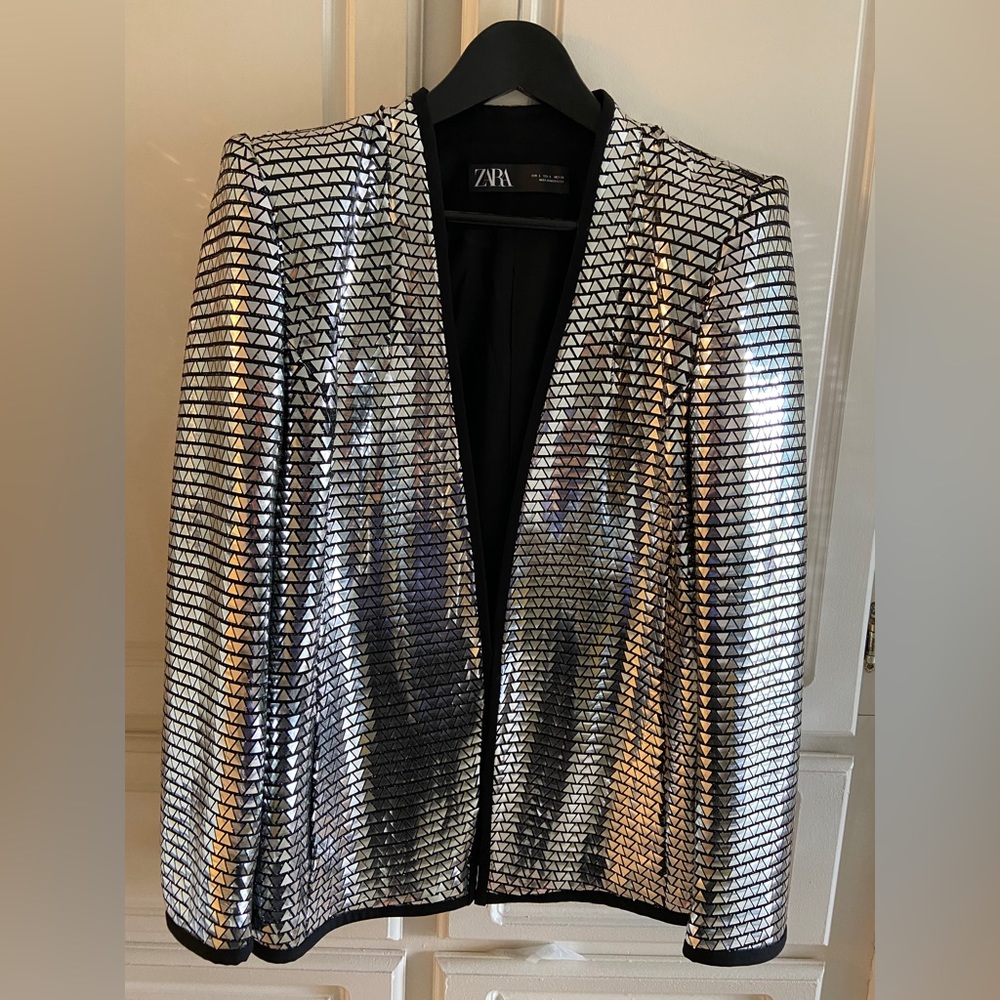 Zara embellished blazer. New with tags. Size L